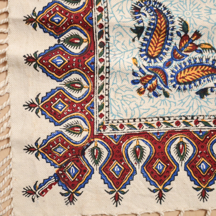 ペルシャ更紗・ガラムカール(イラン手染布) 80×80cm(GS-802)※メール便無料