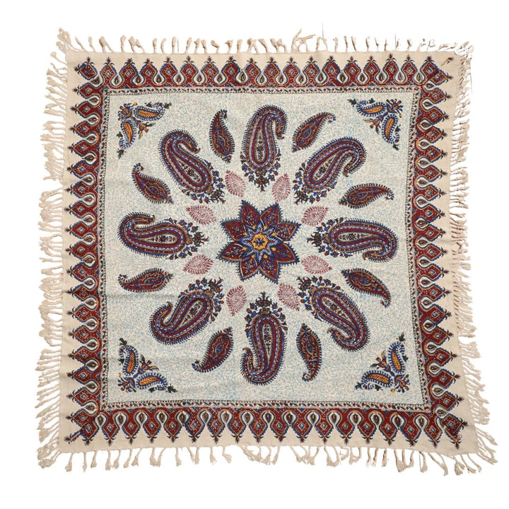 ペルシャ更紗・ガラムカール(イラン手染布) 80×80cm(GS-802)※メール便無料