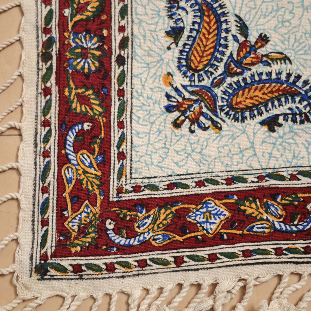 ペルシャ更紗・ガラムカール(イラン手染布) 80×80cm(GS-803)※メール便無料