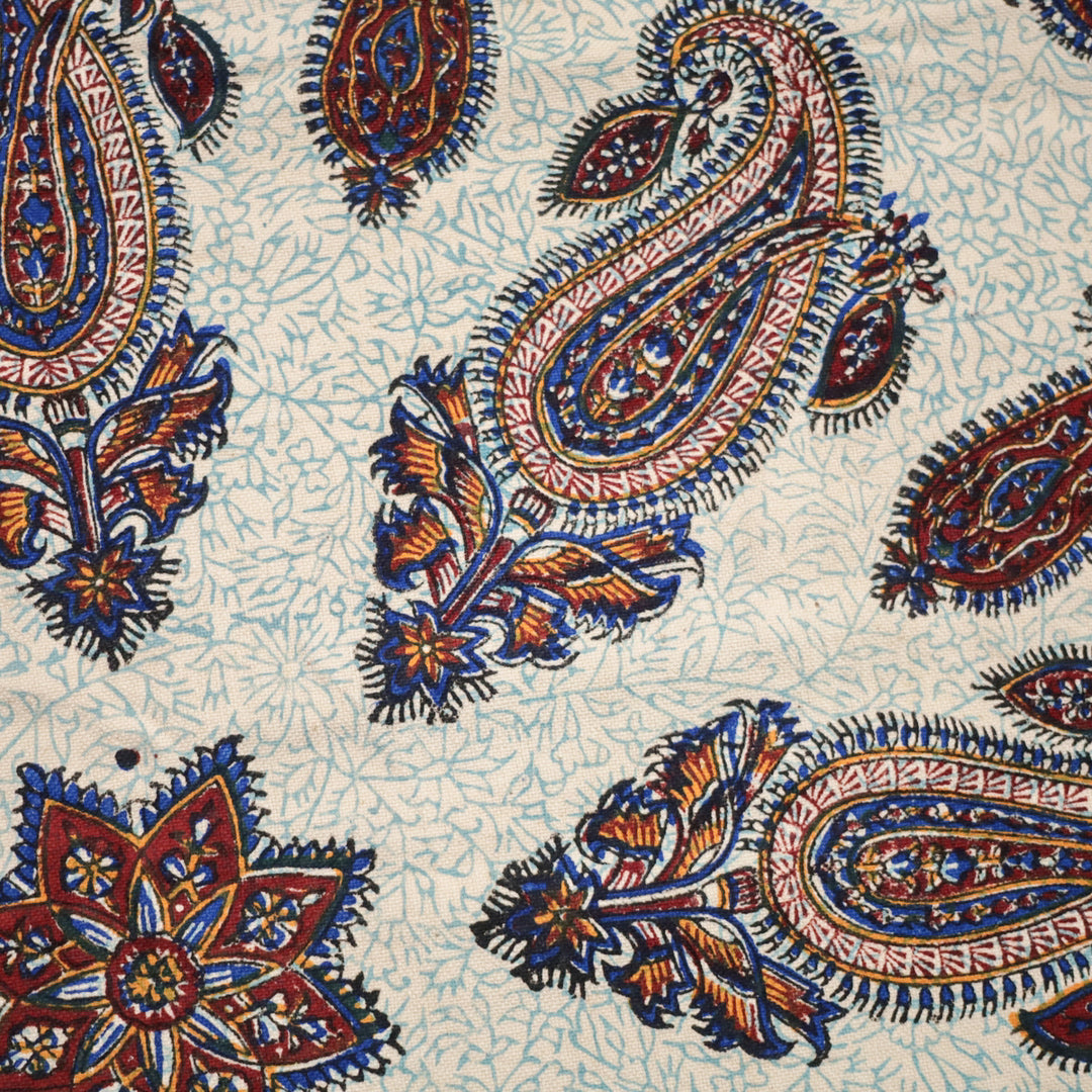 ペルシャ更紗・ガラムカール(イラン手染布) 80×80cm(GS-803)※メール便無料