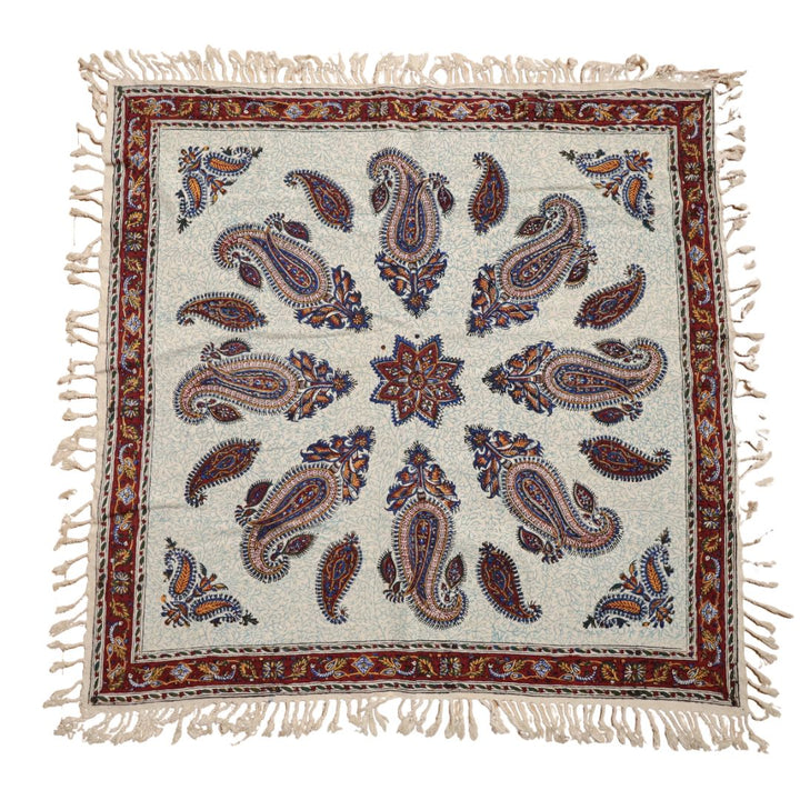 ペルシャ更紗・ガラムカール(イラン手染布) 80×80cm(GS-803)※メール便無料