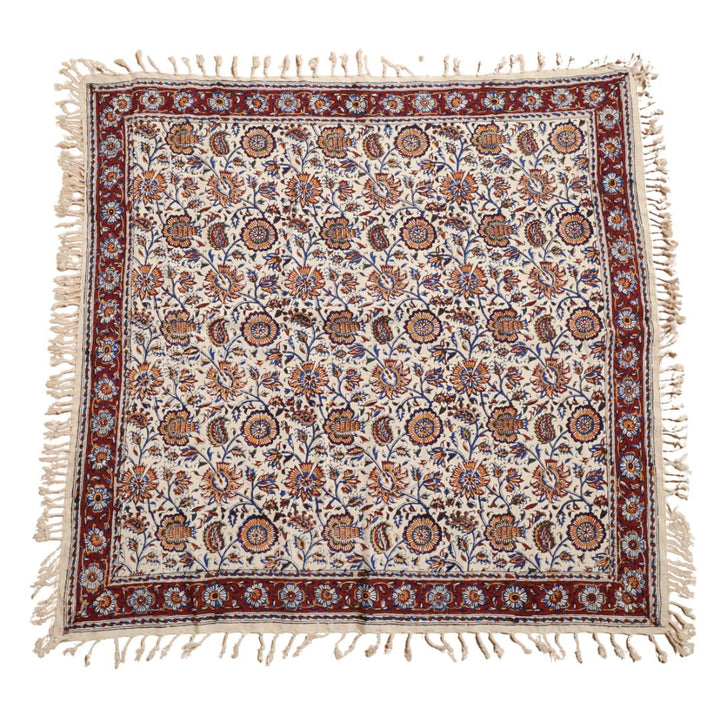 ペルシャ更紗・ガラムカール(イラン手染布) 80×80cm(GS-804)※メール便無料