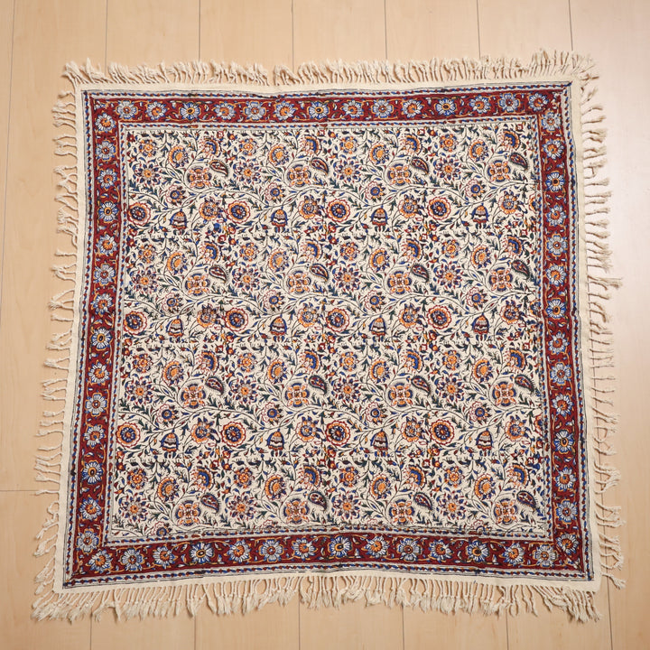 ペルシャ更紗・ガラムカール(イラン手染布) 80×80cm(GS-805)※メール便無料