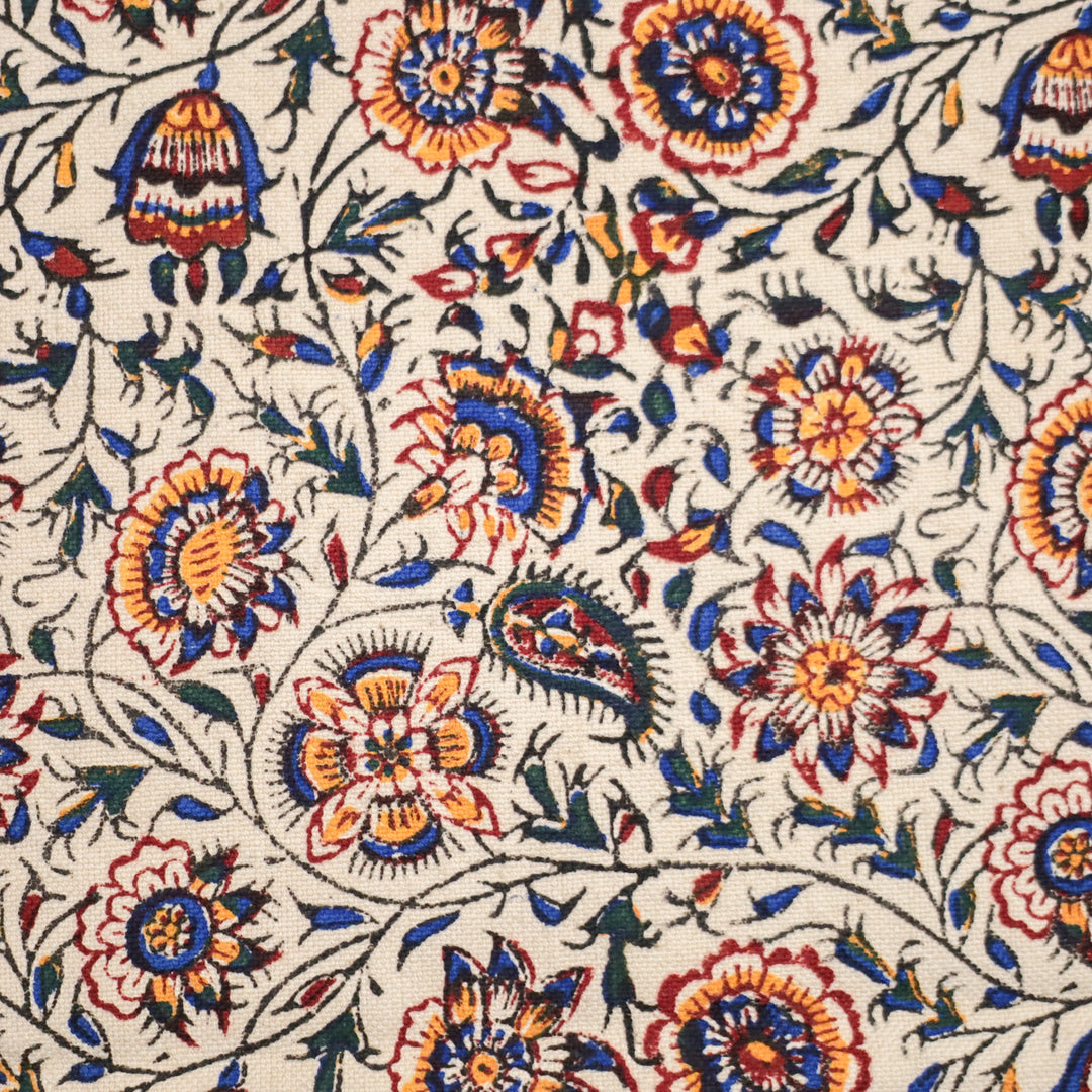 ペルシャ更紗・ガラムカール(イラン手染布) 80×80cm(GS-805)※メール便無料