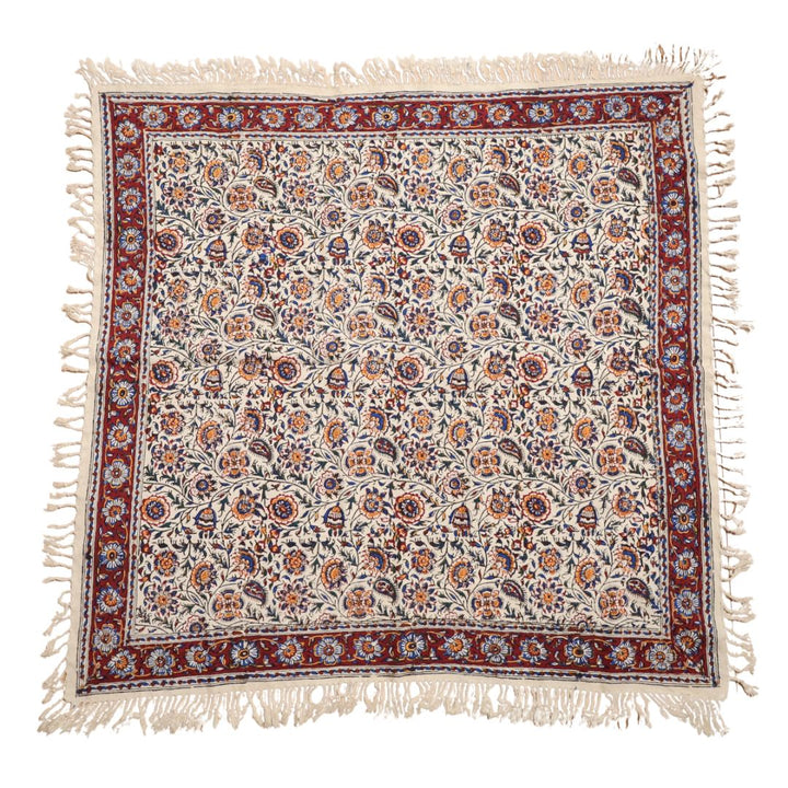 ペルシャ更紗・ガラムカール(イラン手染布) 80×80cm(GS-805)※メール便無料