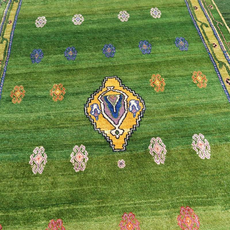 プレミアムギャッベ/ルリバフ 248×176cm(HL-11346)