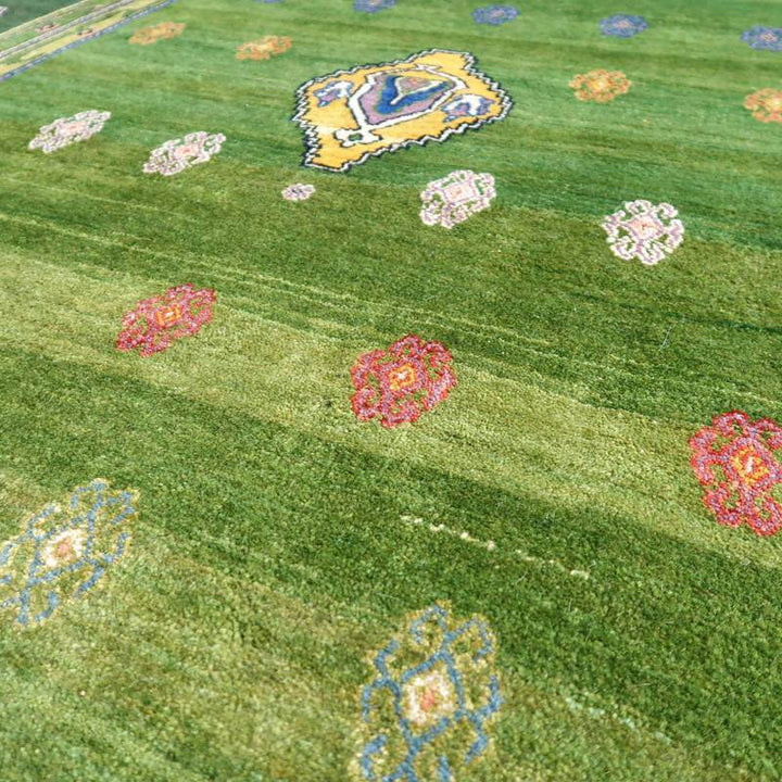 プレミアムギャッベ/ルリバフ 248×176cm(HL-11346)