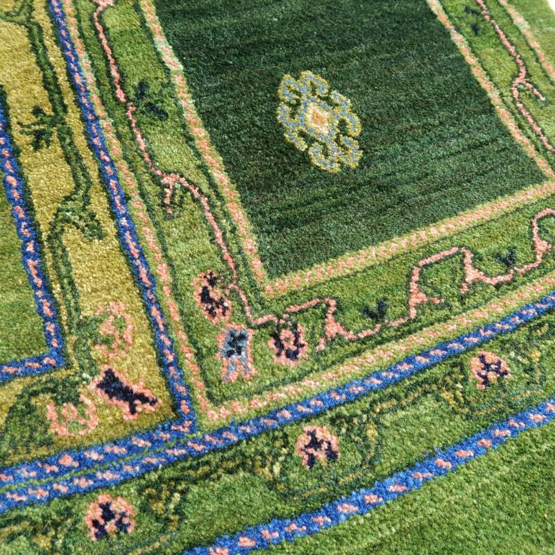 プレミアムギャッベ/ルリバフ 248×176cm(HL-11346)