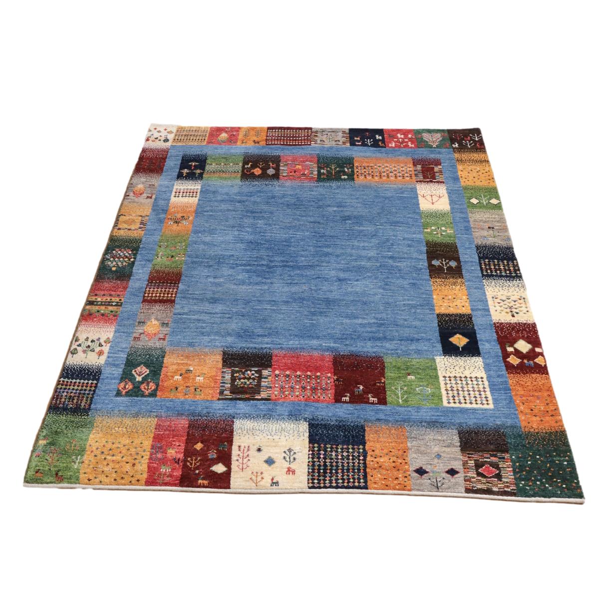 プレミアムギャッベ,カシュクリ,ラグ,200×154cm,手織り,ウール