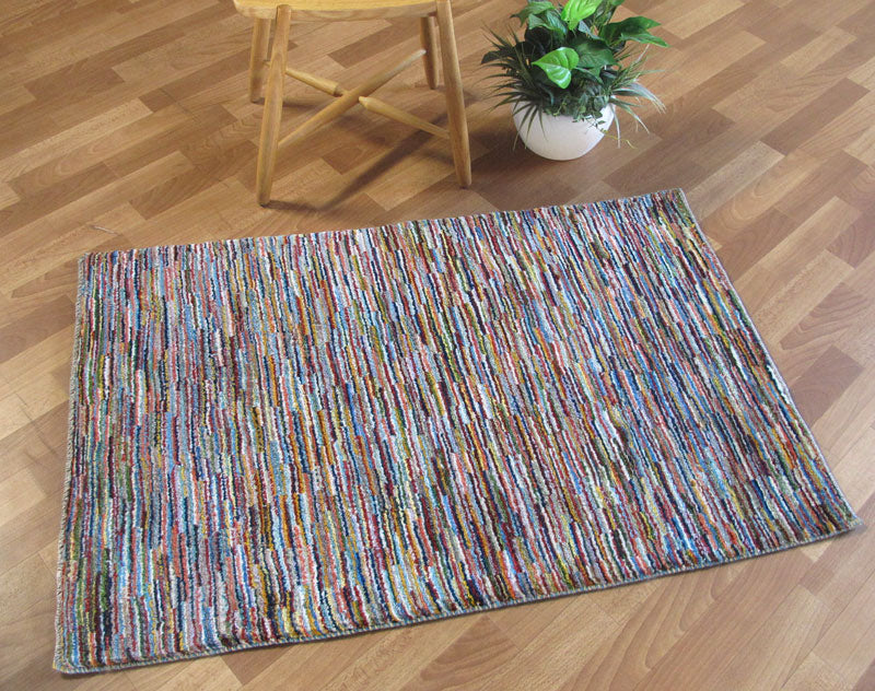 ギャッベ,ラグ,120×78cm,アマレ,ゾランヴァリ,手織り,マルチカラー