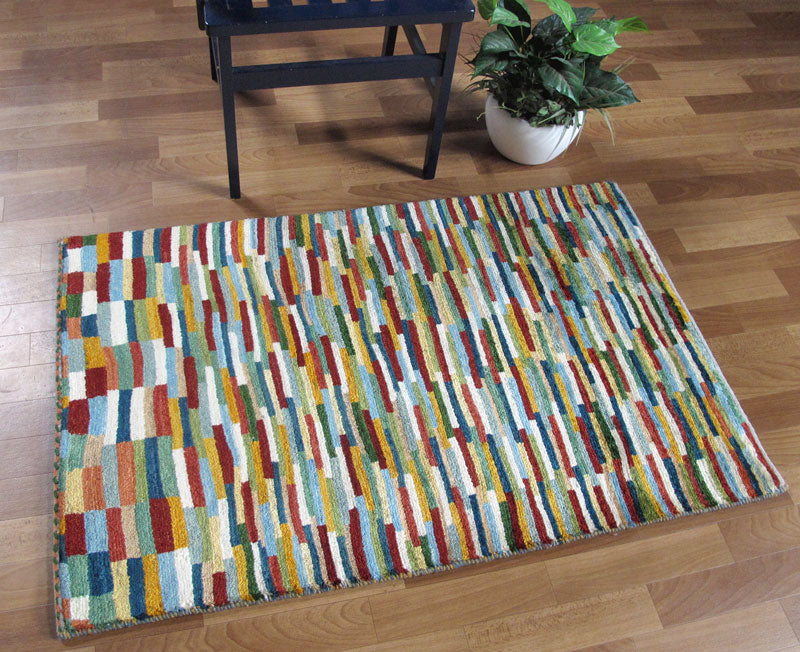 ゾランヴァリ ギャッベ（ラグサイズ）・アマレ 1．17×0．8m