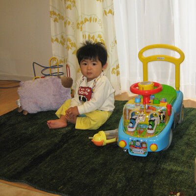 子供も猫も喜んで遊んだり寝転んだりしています／2011-11-09 - ギャッベ（ギャベ）＆ペルシャ絨毯の店オリエンタルムーン【公式】