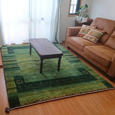 部屋が草原に早変わりした感じで癒されています／2020-09-11 - ギャッベ（ギャベ）＆ペルシャ絨毯の店オリエンタルムーン【公式】