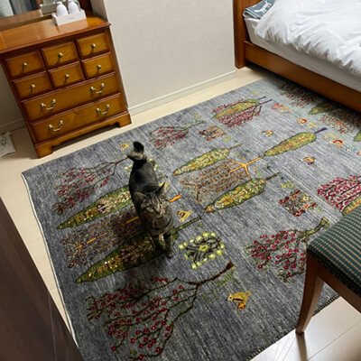 新たに購入したギャッベもとても素敵で大満足です（3）／2022-01-27 - ギャッベ（ギャベ）＆ペルシャ絨毯の店オリエンタルムーン【公式】
