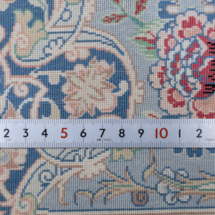 最高級ペルシャ絨毯クム、シルク100％ 245×242cm（FX-13186）