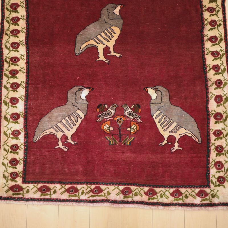 ギャッベ／オールド カシュガイ 179×121cm（AL-4117）