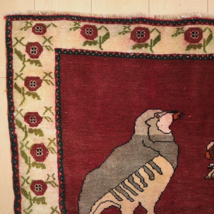 ギャッベ／オールド カシュガイ 179×121cm（AL-4117）