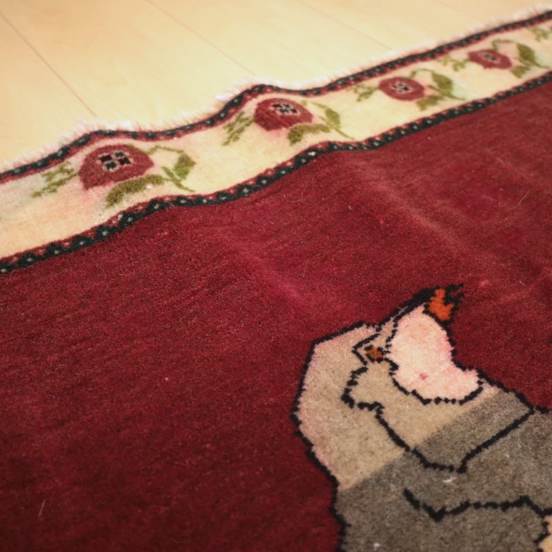 ギャッベ／オールド カシュガイ 179×121cm（AL-4117）