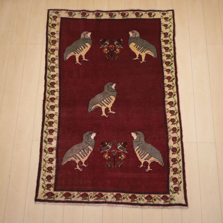 ギャッベ／オールド カシュガイ 179×121cm（AL-4117）