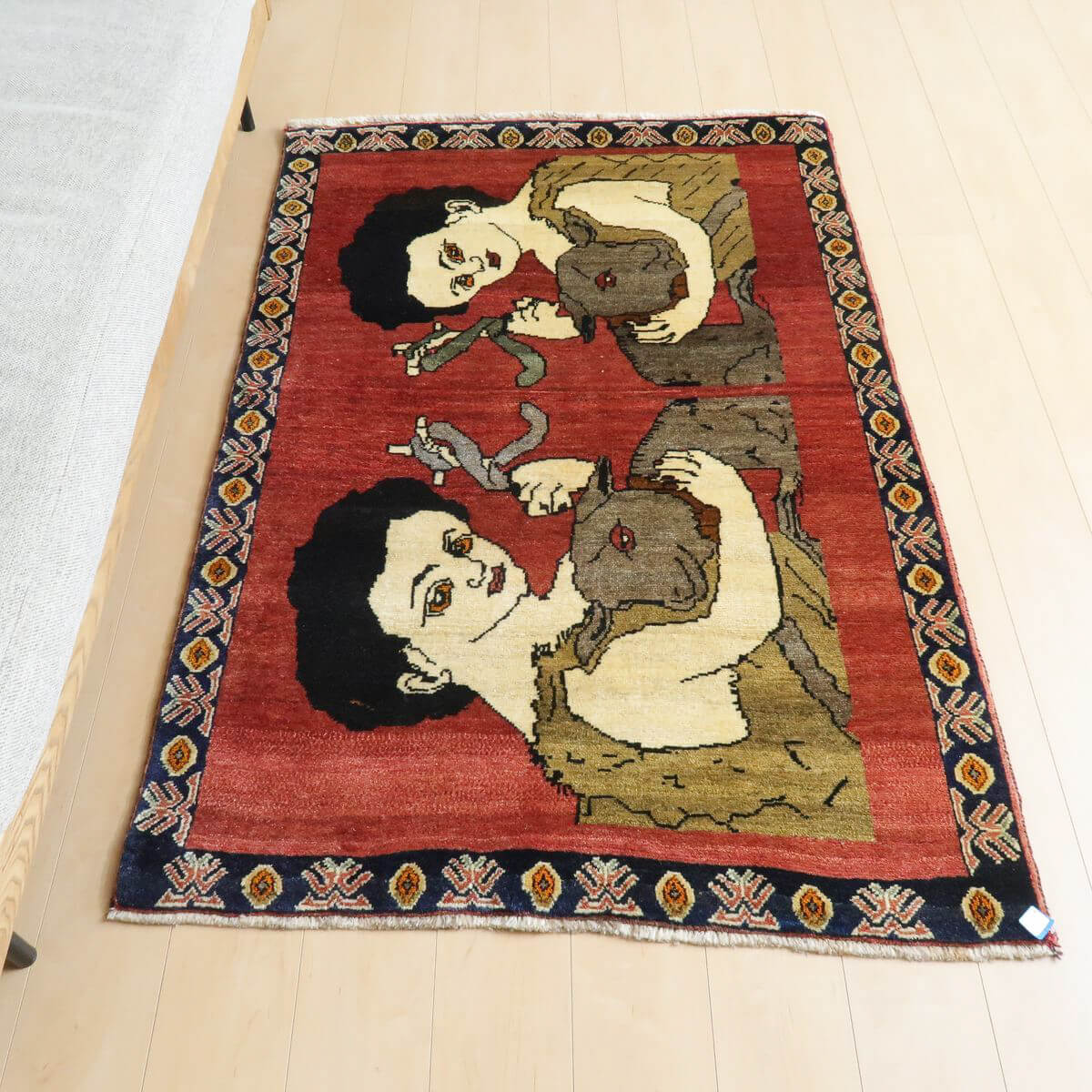 ギャッベ／オールド カシュガイ 158×107cm（AM-4147） – ギャッベ