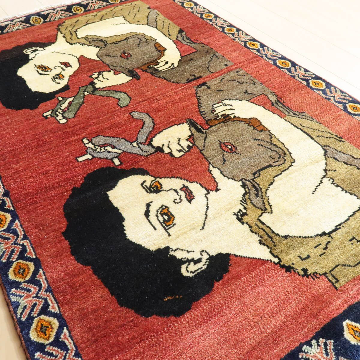 ギャッベ／オールド カシュガイ 158×107cm（AM-4147） – ギャッベ