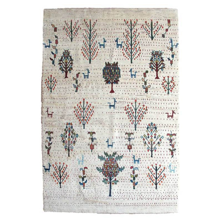 【セミオーダー受付中】  サイズ変更OK　カラー変更OK イラン　シラーズ産　ギャッベ 　（bl-10004）