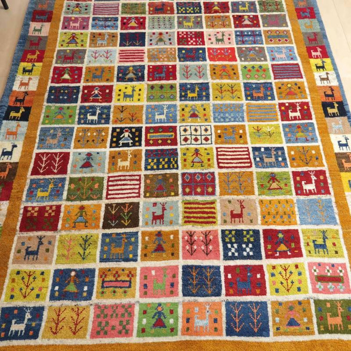 【オーダーメイド受付中】イラン　シラーズ産　ギャッベ 　（bl-10007）