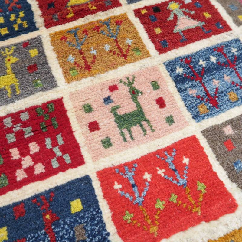 【オーダーメイド受付中】イラン　シラーズ産　ギャッベ 　（bl-10007）