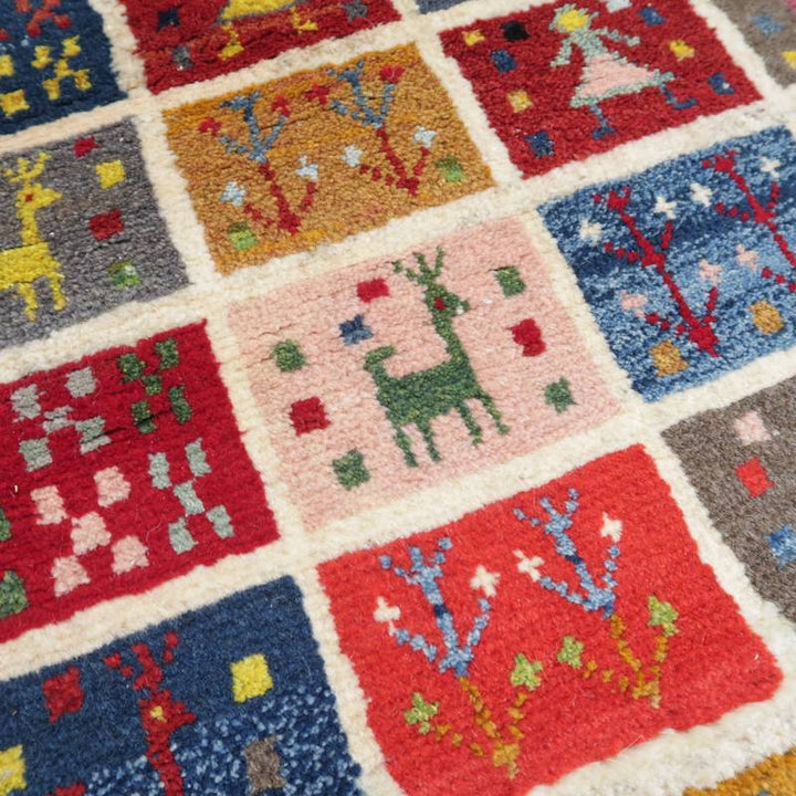 【オーダーメイド受付中】イラン　シラーズ産　ギャッベ 　（bl-10007）