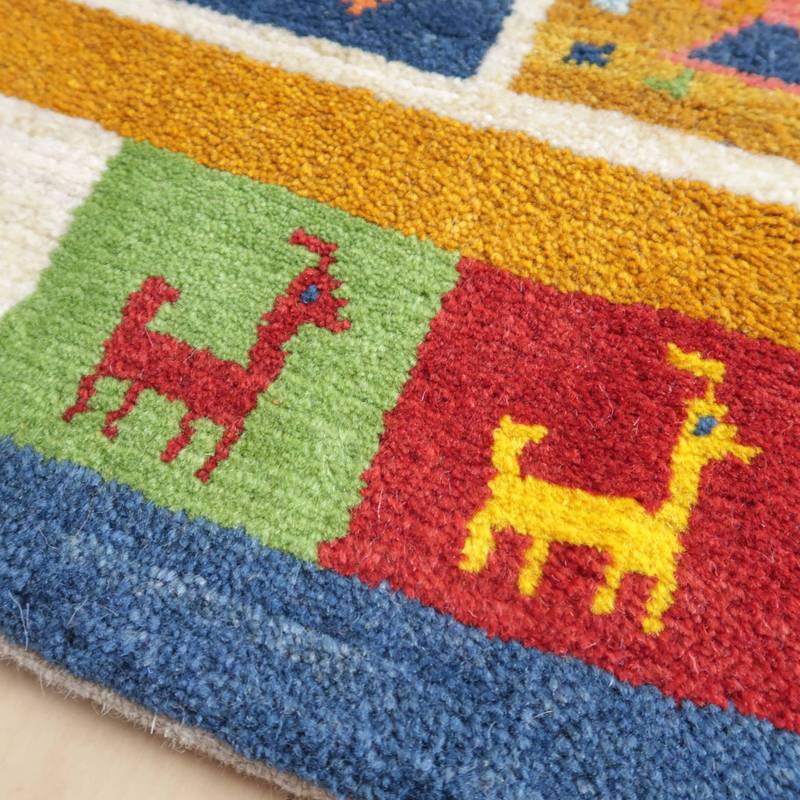 【オーダーメイド受付中】イラン　シラーズ産　ギャッベ 　（bl-10007）