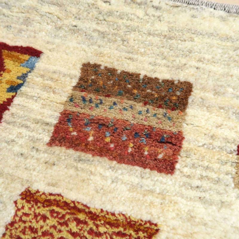 【セミオーダー受付中】  サイズ変更OK　カラー変更OK イラン　シラーズ産　ギャッベ 　（bl-10027）