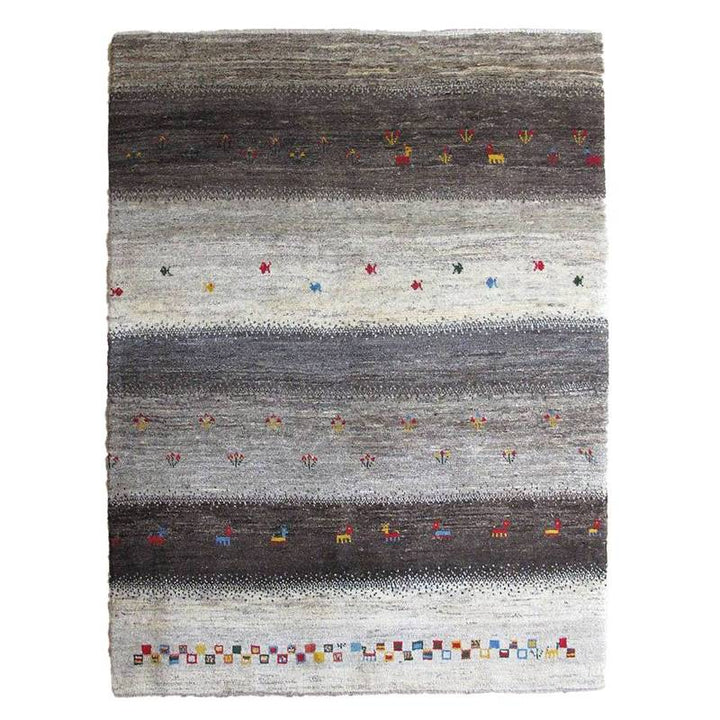 【セミオーダー受付中】  サイズ変更OK　カラー変更OK イラン　シラーズ産　ギャッベ 　（bl-10029）