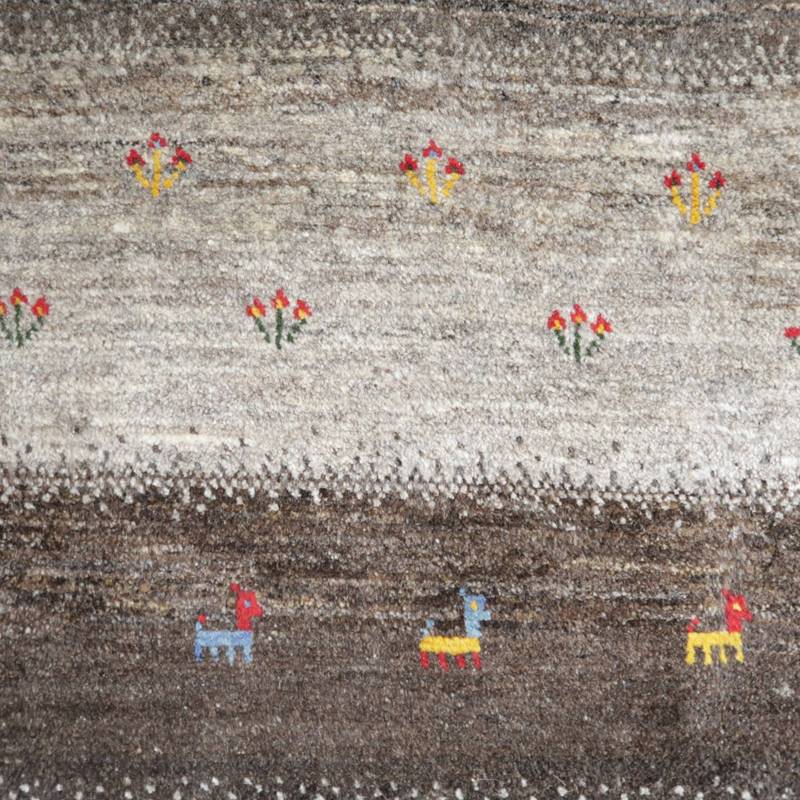 【セミオーダー受付中】  サイズ変更OK　カラー変更OK イラン　シラーズ産　ギャッベ 　（bl-10029）