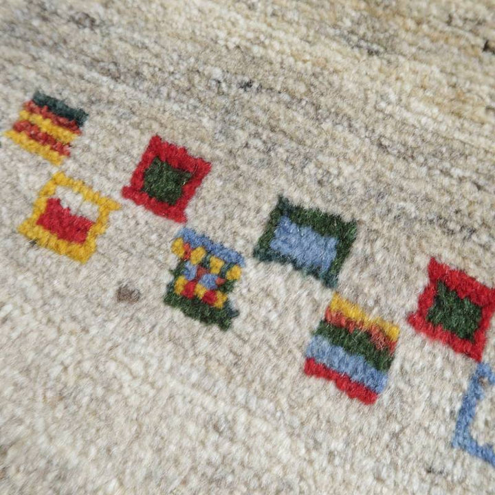 【セミオーダー受付中】  サイズ変更OK　カラー変更OK イラン　シラーズ産　ギャッベ 　（bl-10029）