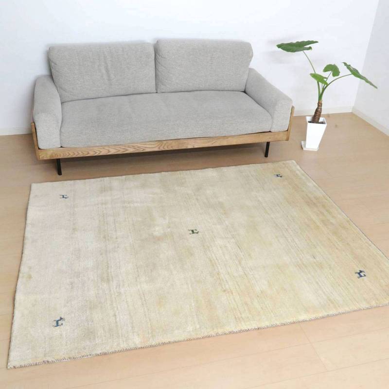 【セミオーダー受付中】  サイズ変更OK　カラー変更OK イラン　シラーズ産　ギャッベ 　（bl-10033）
