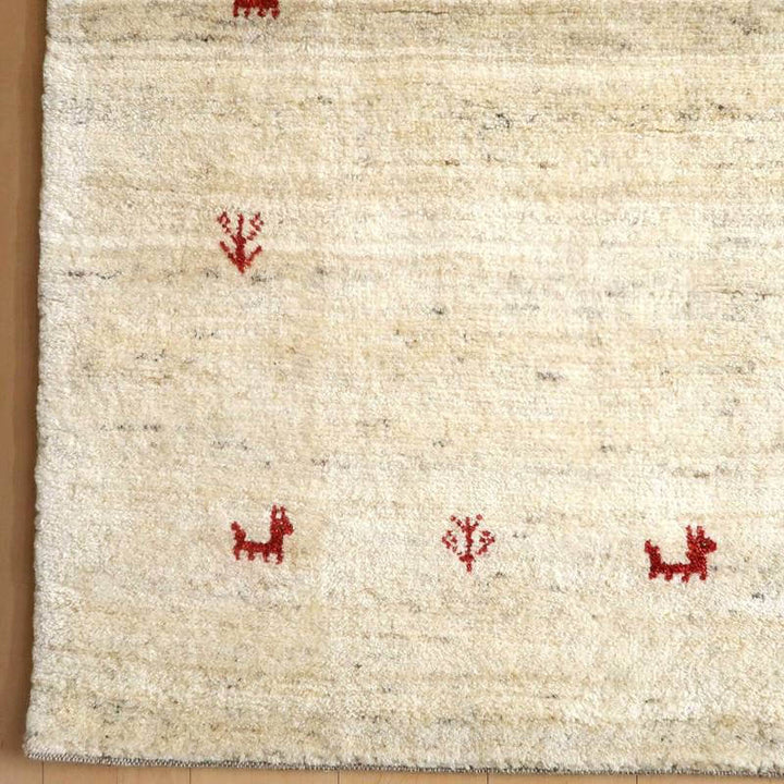 【セミオーダー受付中】  サイズ変更OK　カラー変更OK イラン　シラーズ産　ギャッベ 　（bl-10037）