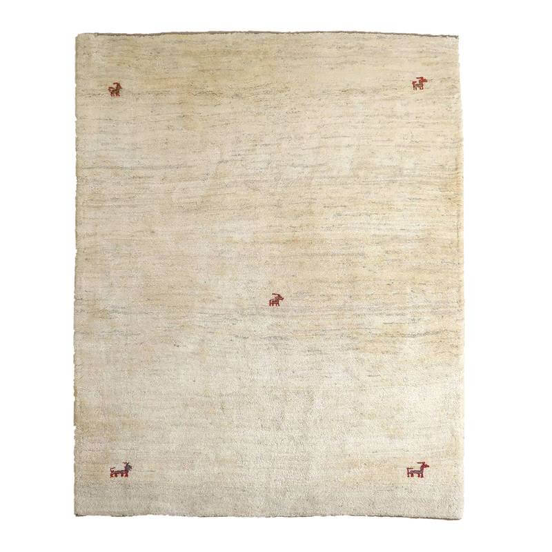 ギャッベ（ギャベ） 199×143cm（BL-10030）イラン産の正面から撮影した全体画像
