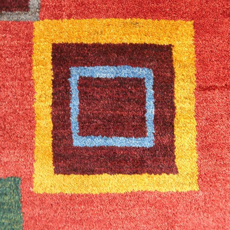 【セミオーダー受付中】  サイズ変更OK　カラー変更OK イラン　シラーズ産　ギャッベ 　（bl-10227）