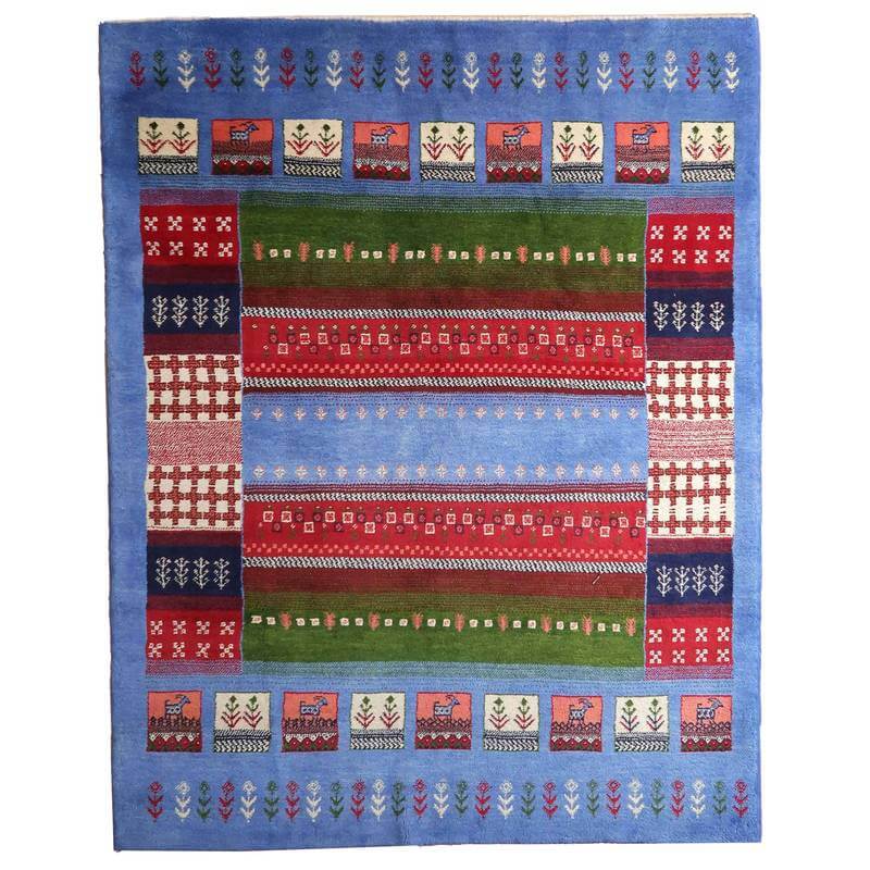 【オーダーメイド受付中】イラン　シラーズ産　ギャッベ 　（bl-10299）