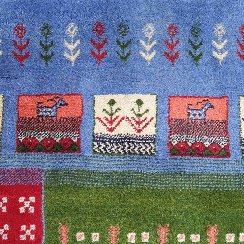 【オーダーメイド受付中】イラン　シラーズ産　ギャッベ 　（bl-10299）