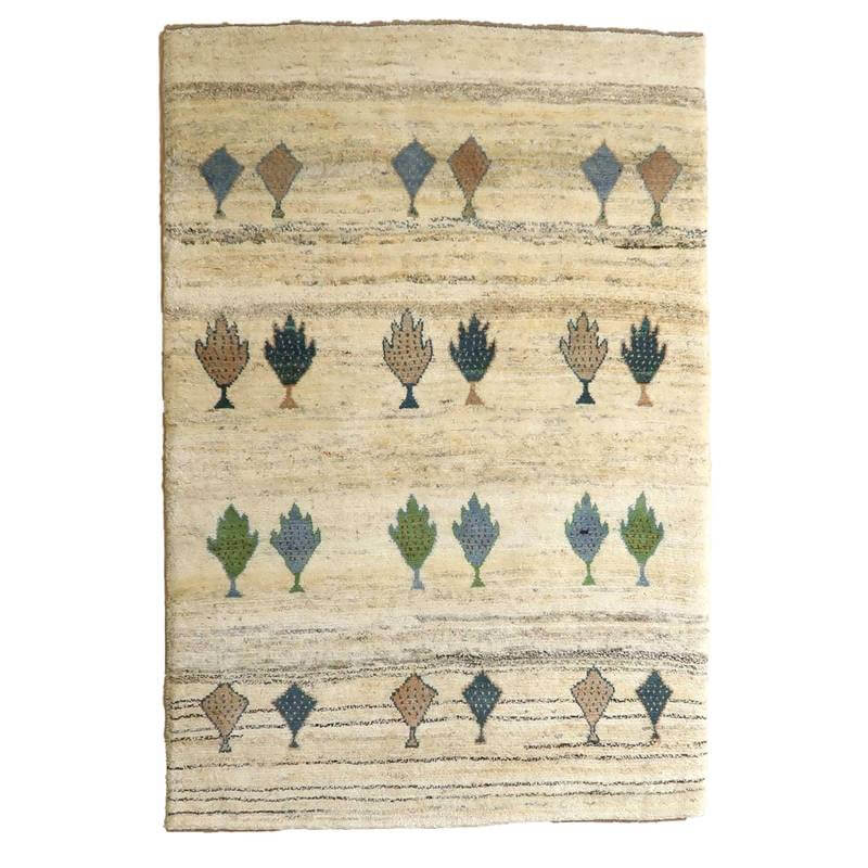 【セミオーダー受付中】  サイズ変更OK　カラー変更OK イラン　シラーズ産　ギャッベ 　（bl-10316）