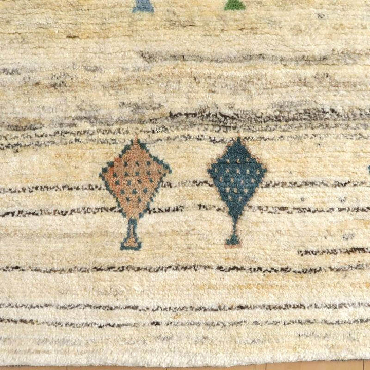 【セミオーダー受付中】  サイズ変更OK　カラー変更OK イラン　シラーズ産　ギャッベ 　（bl-10316）