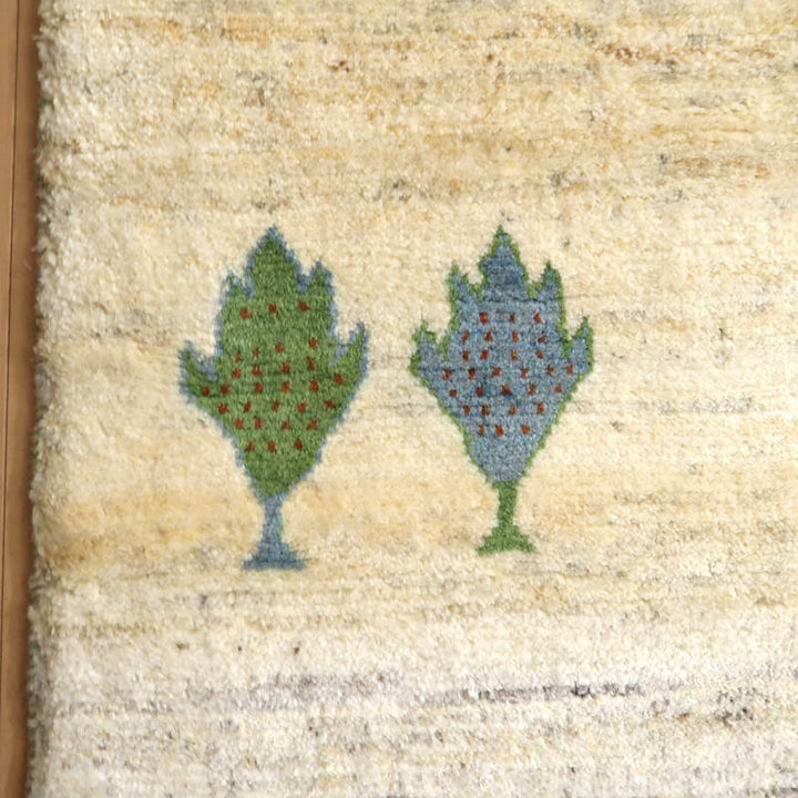 【セミオーダー受付中】  サイズ変更OK　カラー変更OK イラン　シラーズ産　ギャッベ 　（bl-10316）