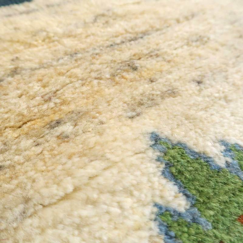 【セミオーダー受付中】  サイズ変更OK　カラー変更OK イラン　シラーズ産　ギャッベ 　（bl-10316）