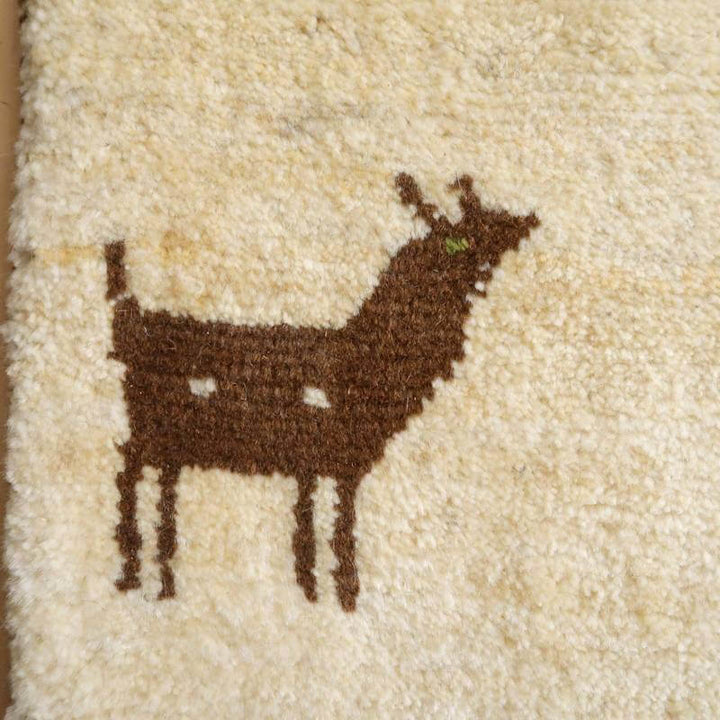 【セミオーダー受付中】  サイズ変更OK　カラー変更OK イラン　シラーズ産　ギャッベ 　（bl-10344）