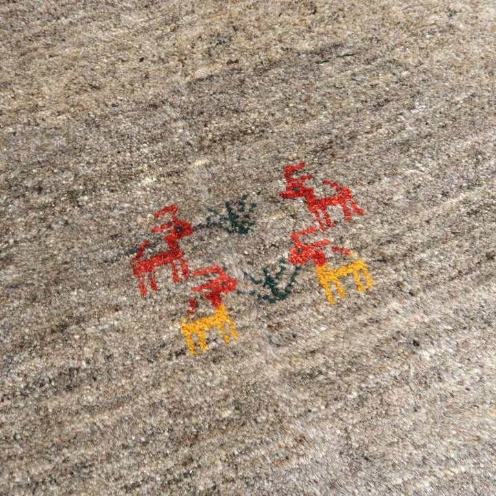 【セミオーダー受付中】  サイズ変更OK　カラー変更OK イラン　シラーズ産　ギャッベ 　（bl-10368）