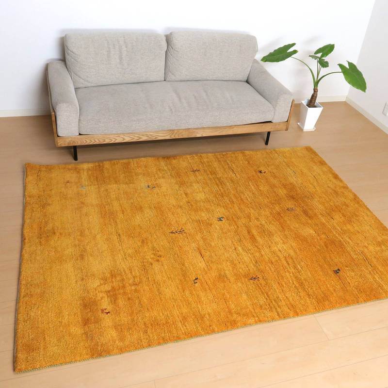 【セミオーダー受付中】  サイズ変更OK　カラー変更OK イラン　シラーズ産　ギャッベ 　（bl-10370）