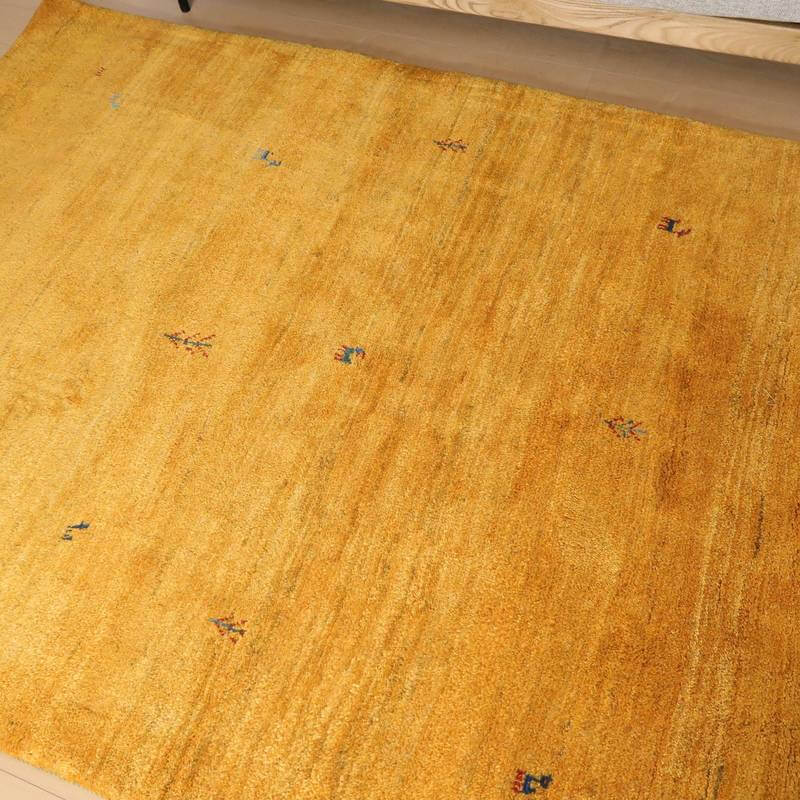 【セミオーダー受付中】  サイズ変更OK　カラー変更OK イラン　シラーズ産　ギャッベ 　（bl-10370）