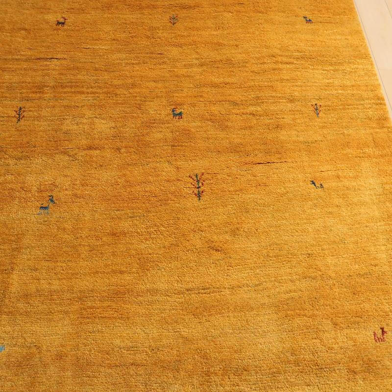 【セミオーダー受付中】  サイズ変更OK　カラー変更OK イラン　シラーズ産　ギャッベ 　（bl-10370）