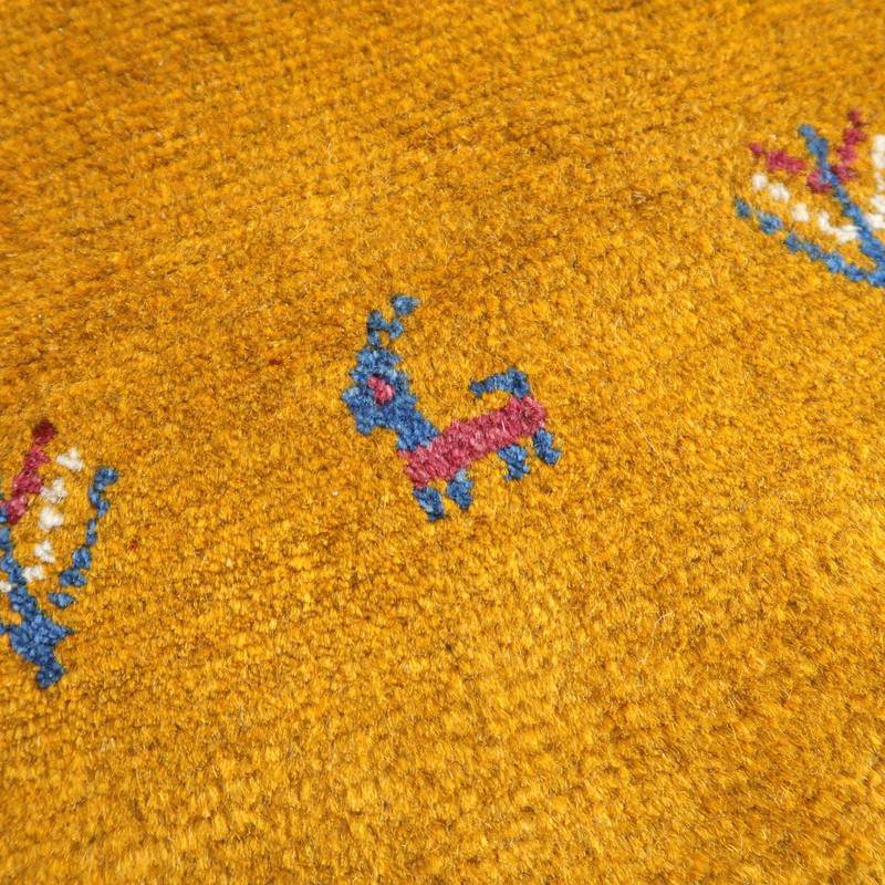 【セミオーダー受付中】  サイズ変更OK　カラー変更OK イラン　シラーズ産　ギャッベ 　（bl-10372）